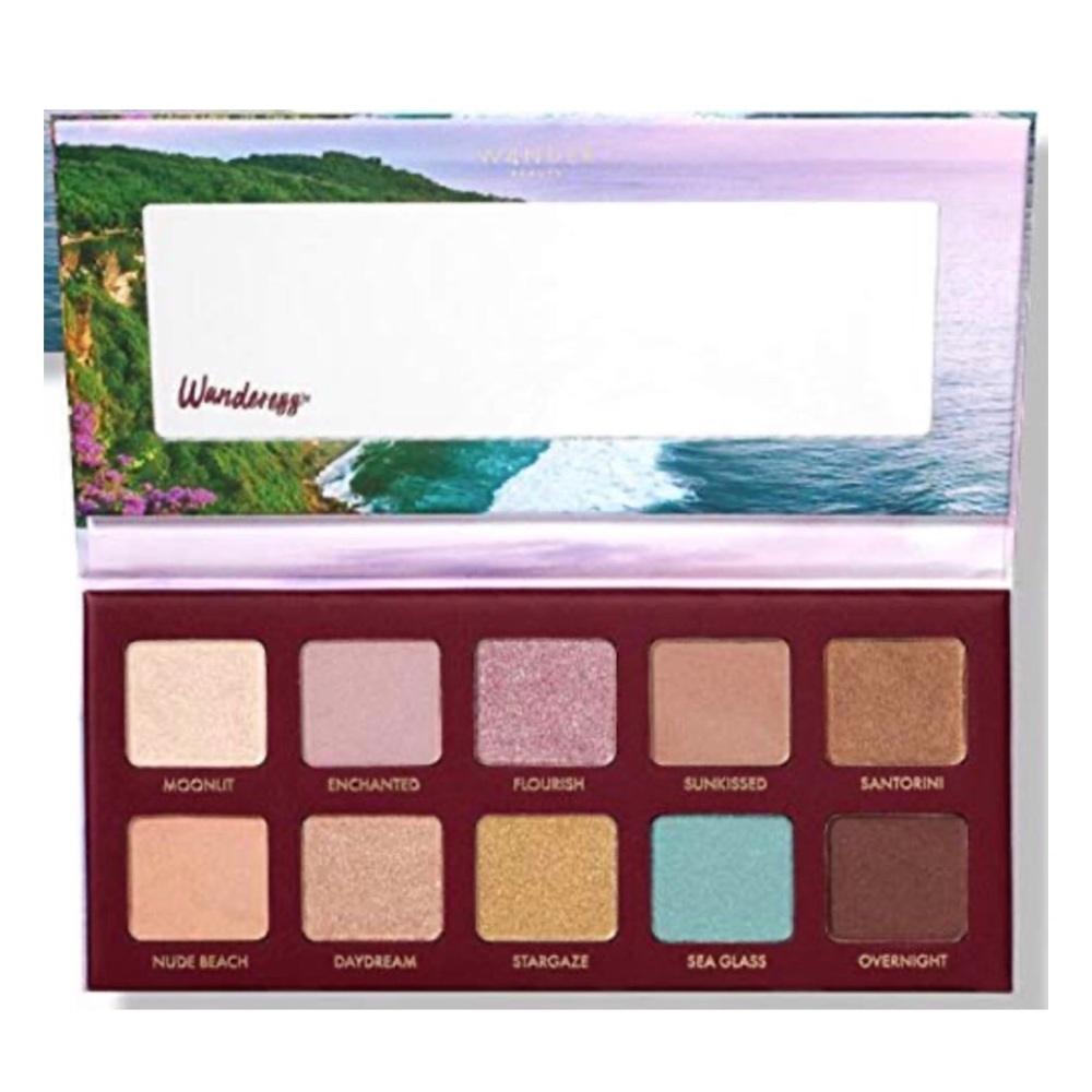 Wander Beauty Wanderess Escape 10 pan Eyeshadow Palette Cool Beachy Tones NIB
